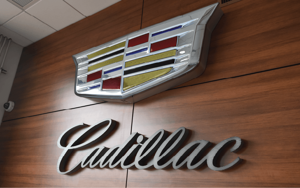 3d Elements & Signs - dimensional signage - cadillac