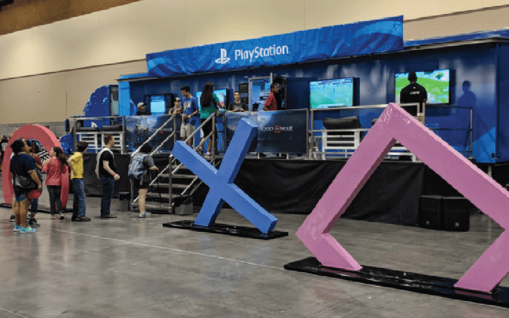 playstation dimensional signage