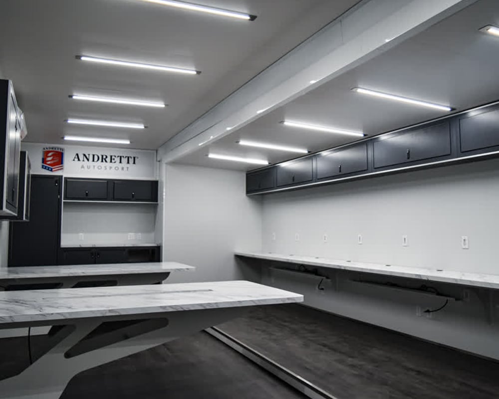 andretti motorsport enclosed trailers