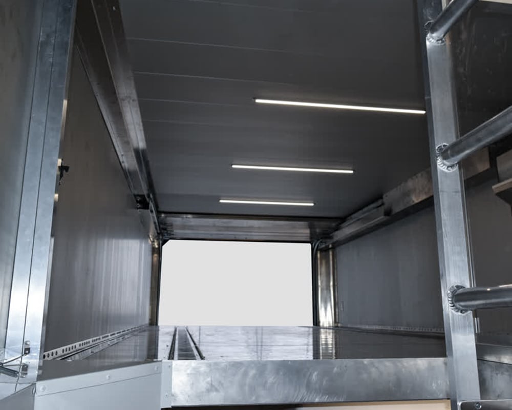 interior storage motorcycle trailer
