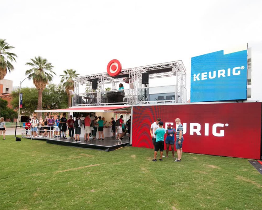 target keurig shipping container conversion