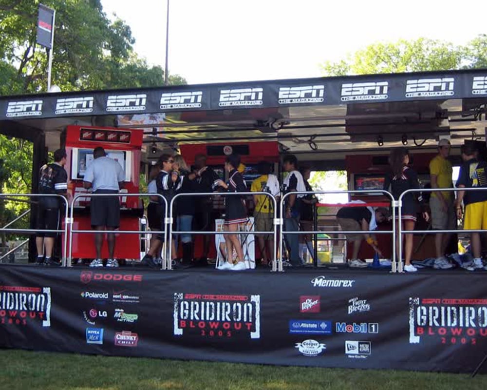 espn the magazine mobile stage trailer