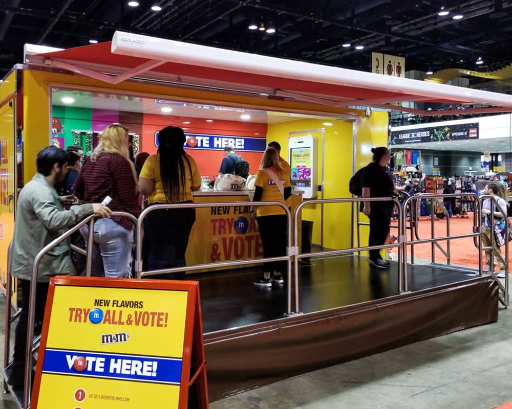 m&ms mobile stage trailer