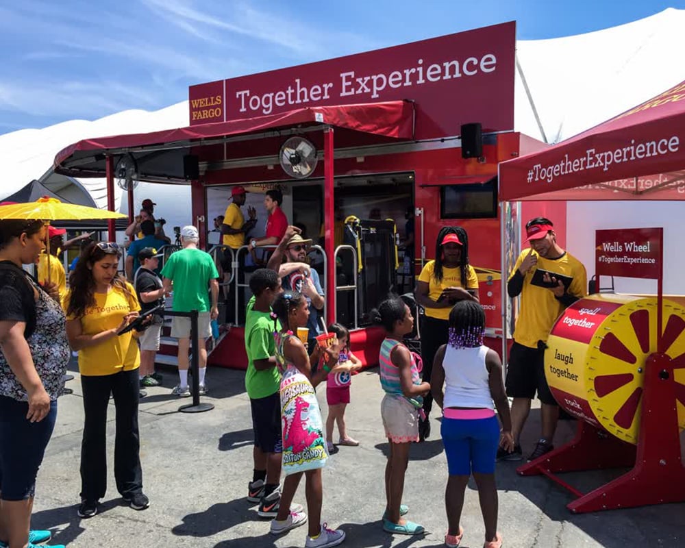 wells fargo mobile stage trailer