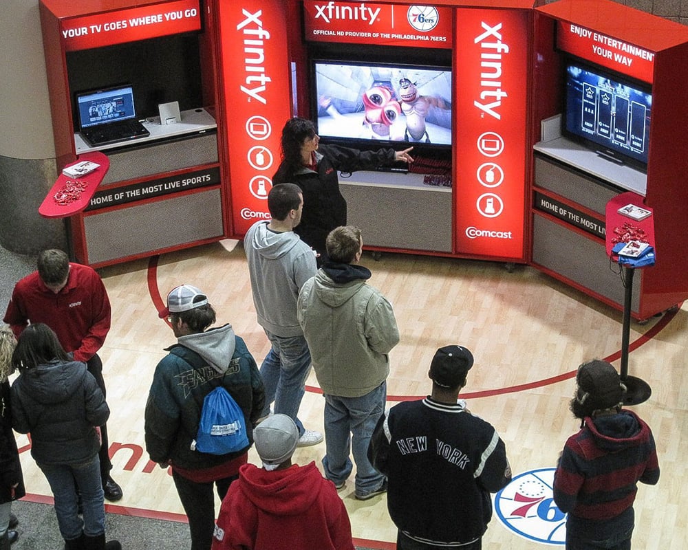 Xfinity show displays