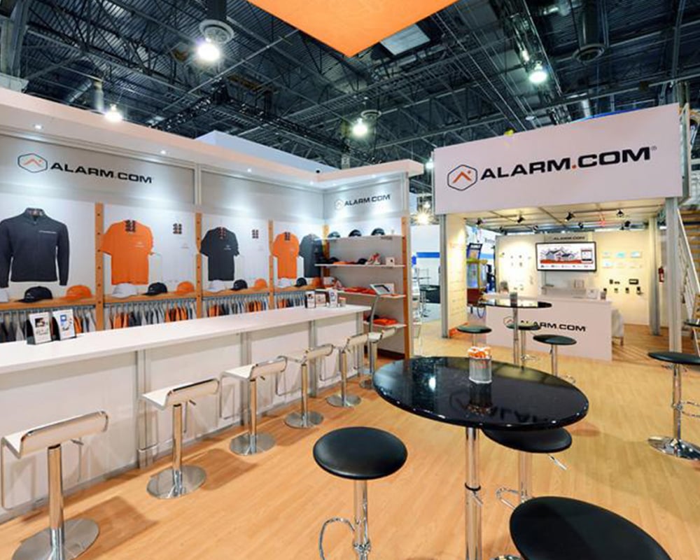 alarm.com trade show displays