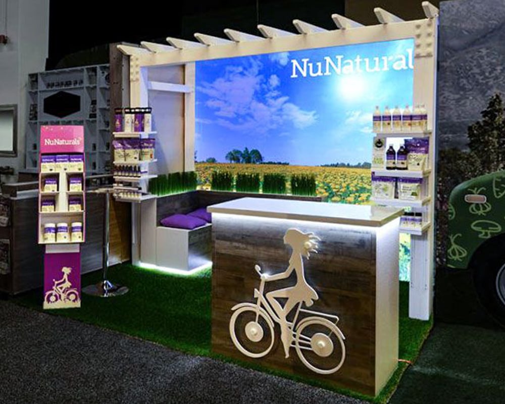 nunaturals trade show displays