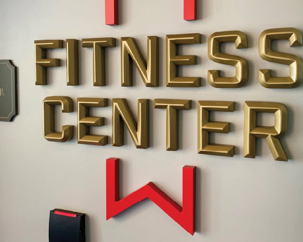 3d Elements & Signs - dimensional signage - mich ultra fitness center