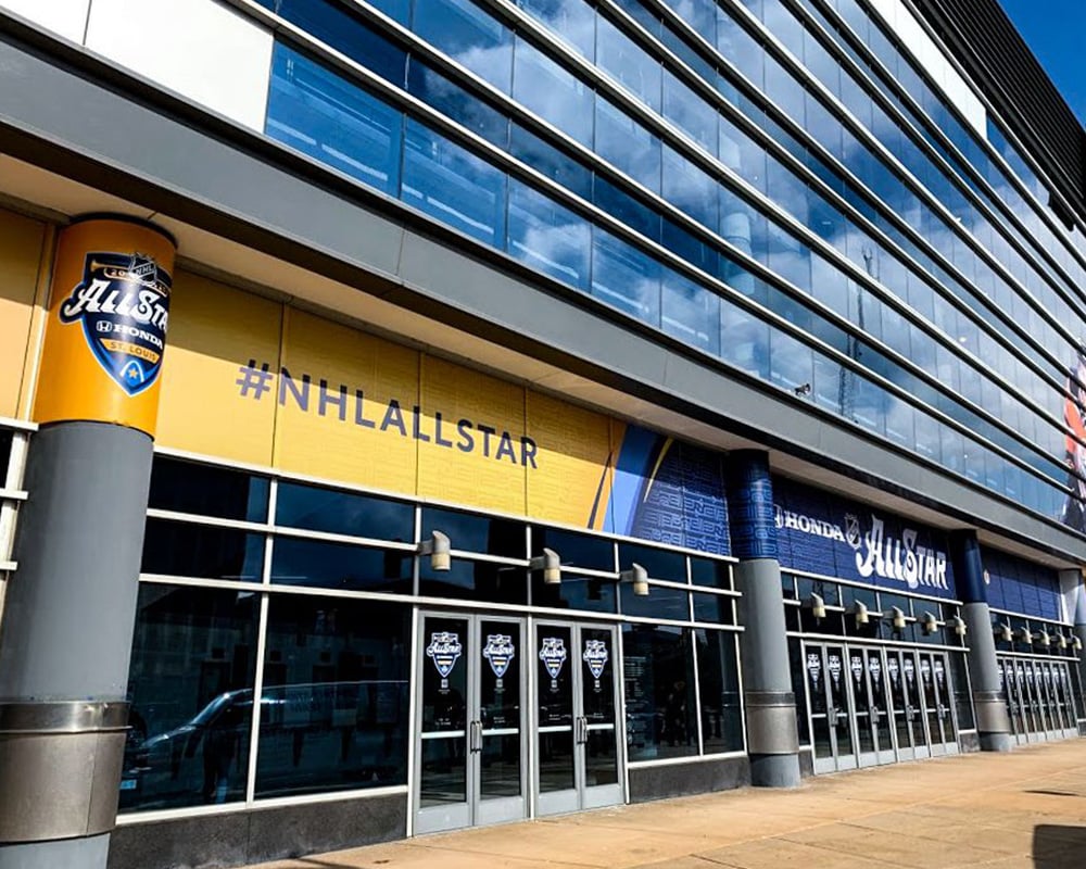 st louis blues center custom vinyl graphics