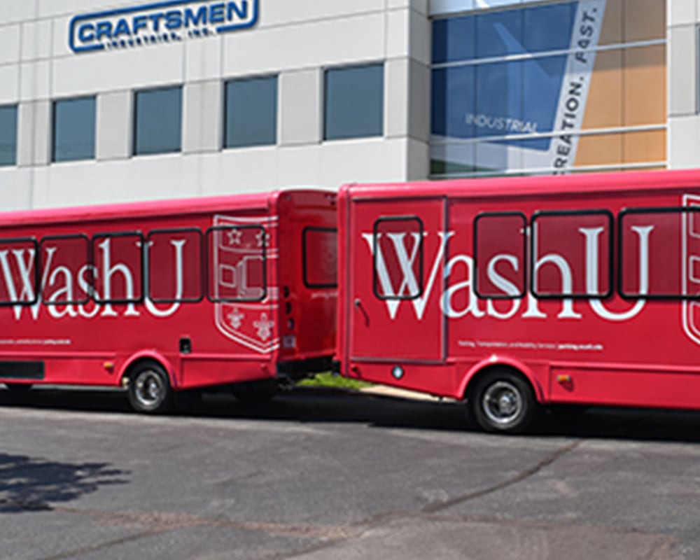 WashU Bus Wraps
