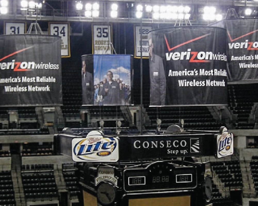 Slides - Event & Retail Graphics - Verizon Stadium Banners