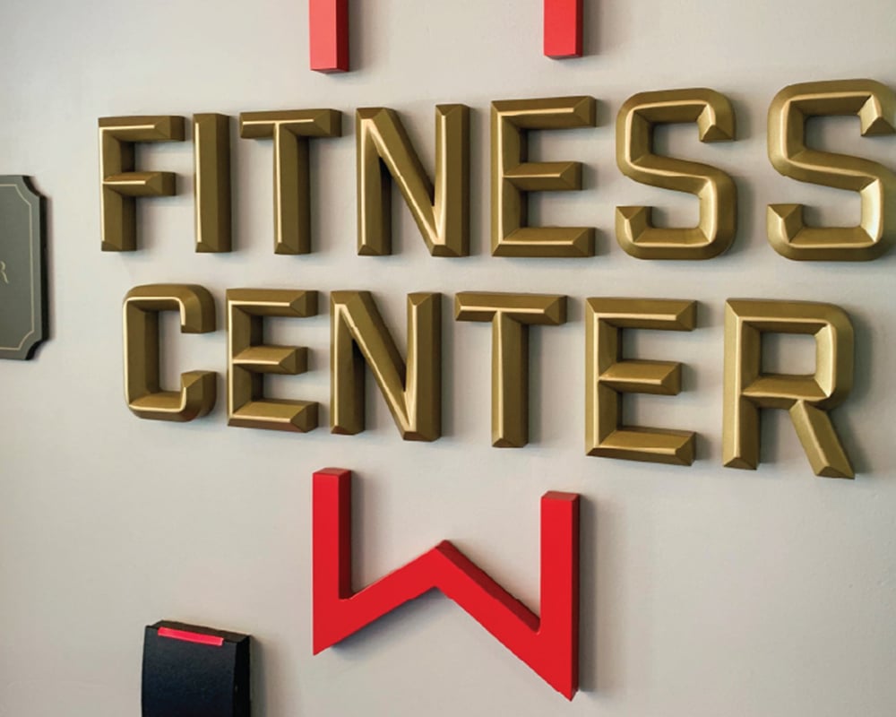 3d Elements & Signs - dimensional signage - mich ultra fitness center