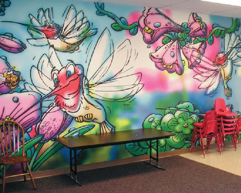 Indoor Outdoor Graphics - Wall Graphics - Wall Graphics -  School Mural