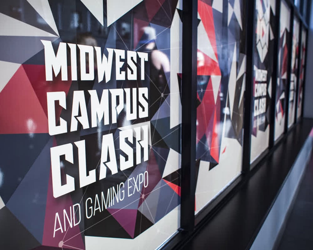 midwest campus clash window graphics