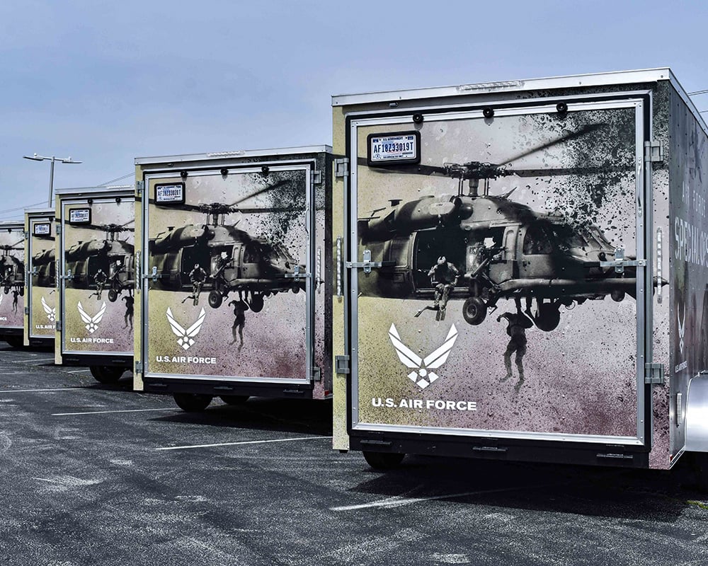 Army vinyl car wrap