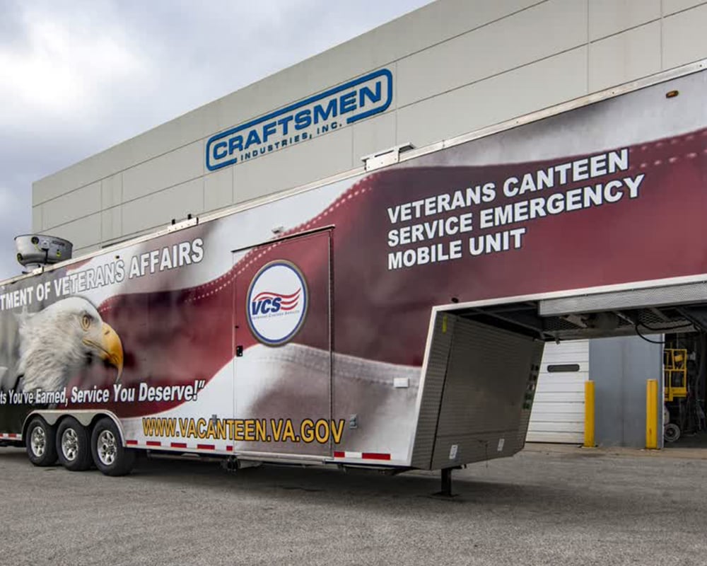 veterans canteen commercial mobile kitchen trailer truck