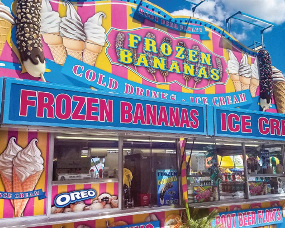 Slider - Frozen Bananas Sign