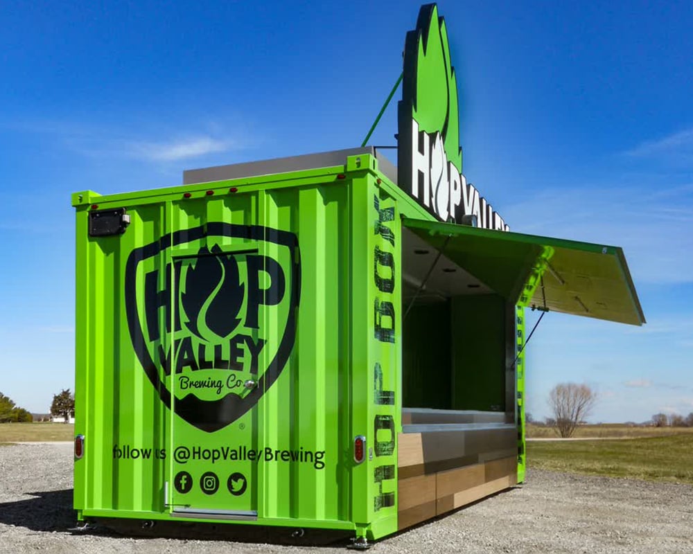 hop valley brewing company concession trailer