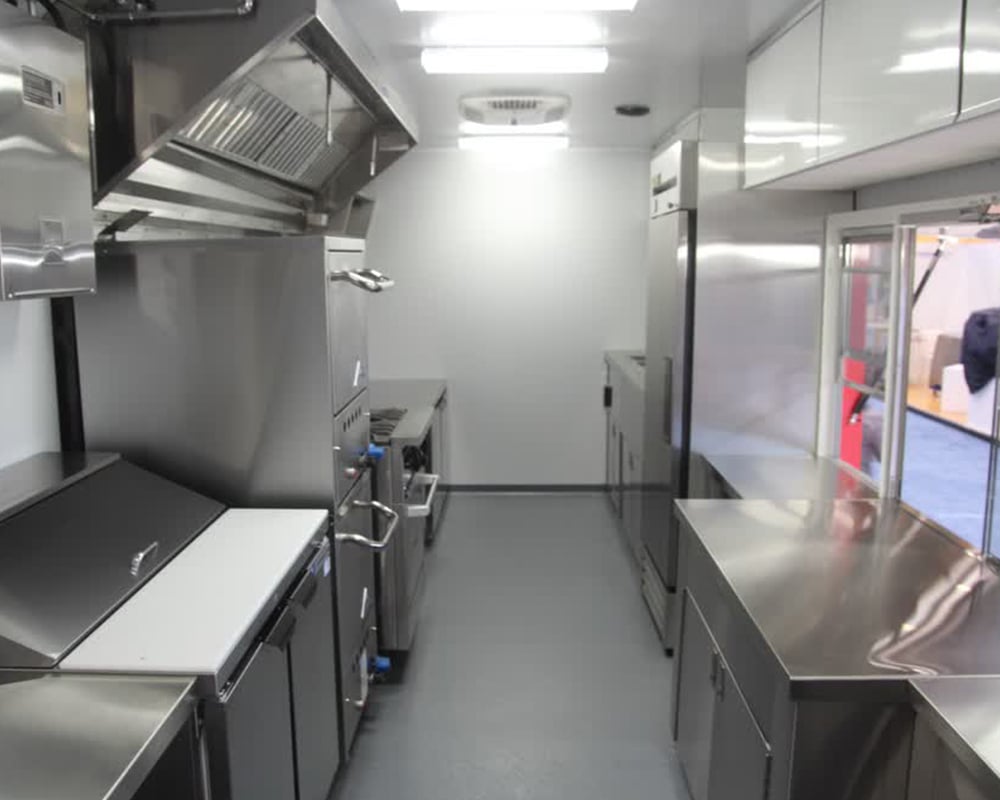 kitchen interior custom food truck builders
