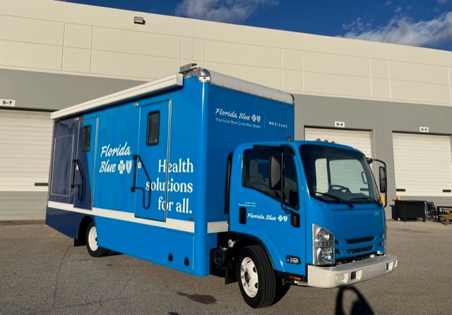FB12 Florida blue mobile medical truck