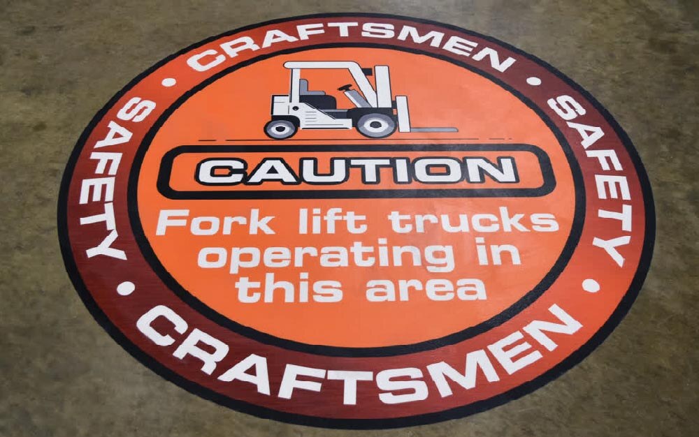 Indoor Outdoor Graphics - Floor Graphics - Craftsmen Safety-1