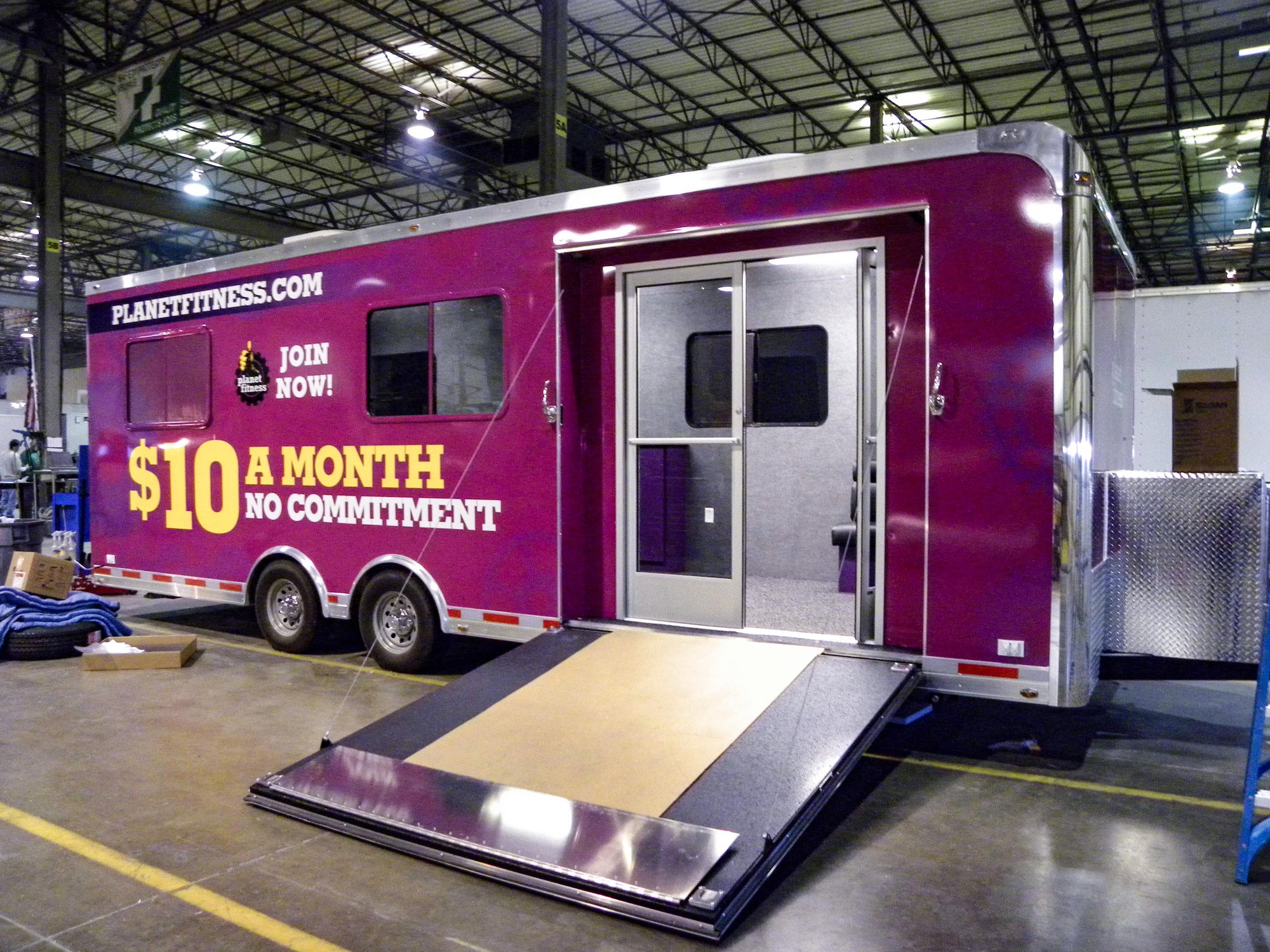 Planet Fitness 007 Mobile Gym Trailer