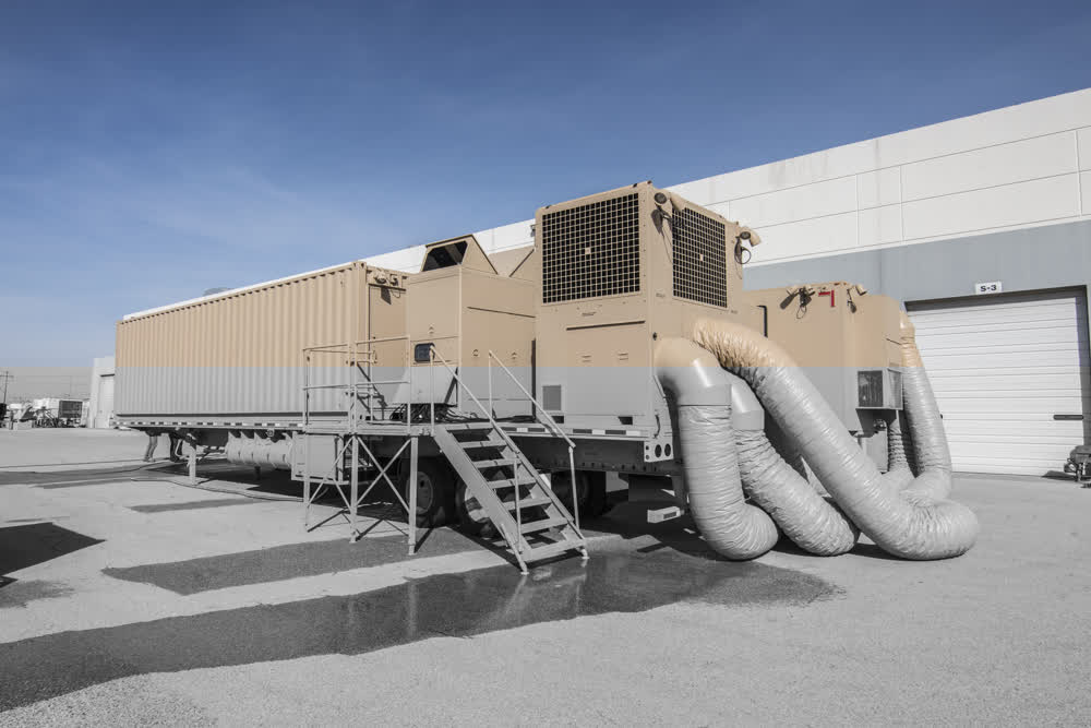 outside enclosed trailers