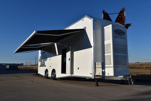 epic wallace race trailer front race car trailer