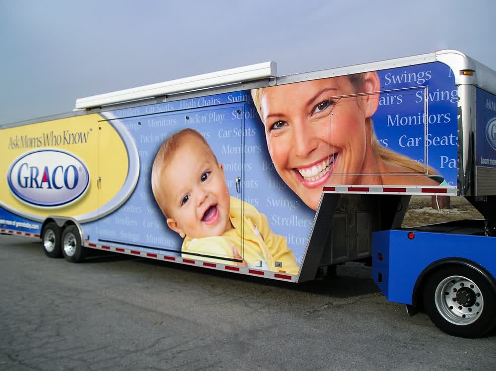 graco mobile billboard truck trailer