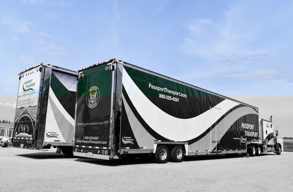 passport transport mobile billboard truck trailer