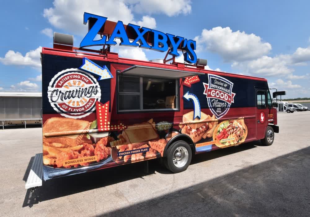 zaxbys mobile billboard truck trailer