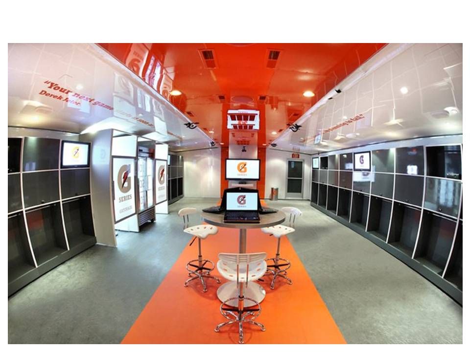 gatorade mobile showroom trailer truck