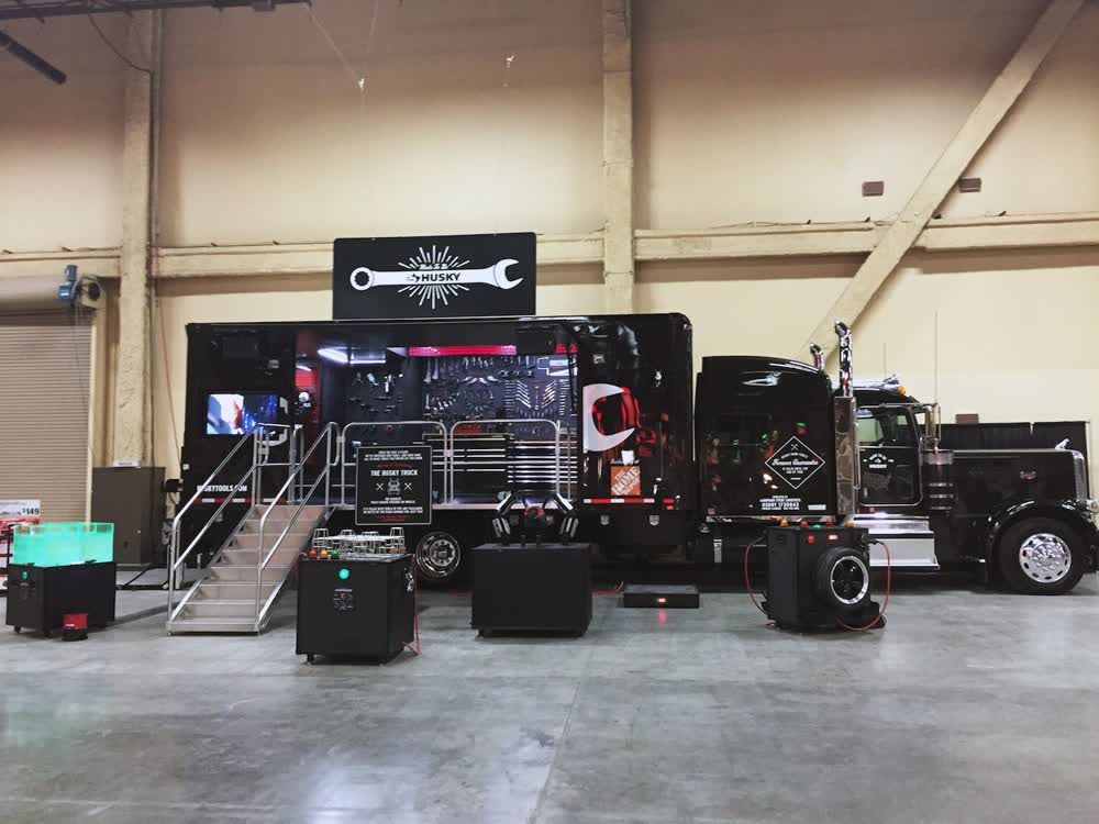 husky mobile showroom trailer truck