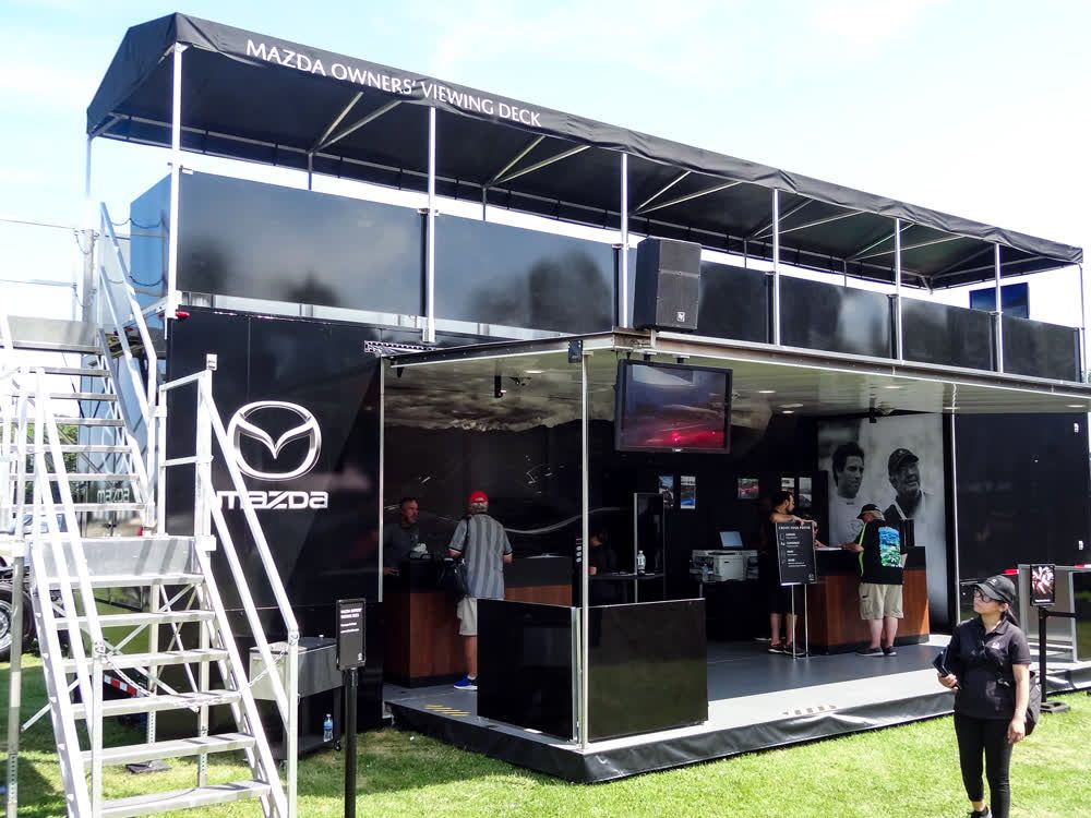 mazda mobile showroom trailer truck