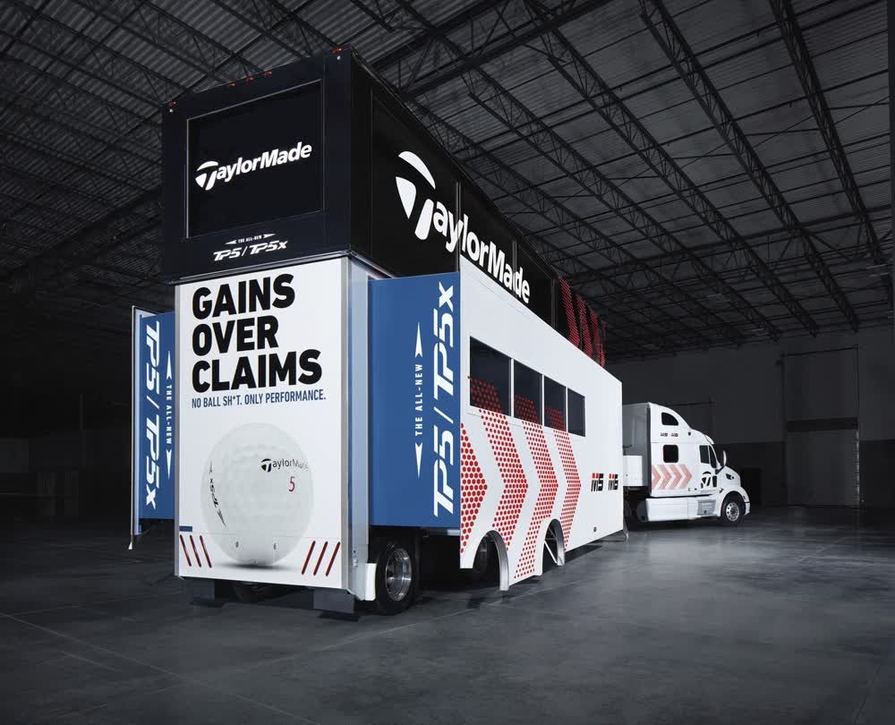 taylormade exterior mobile showroom trailer truck