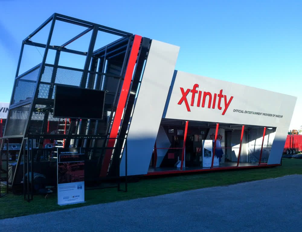 xfinity mobile showroom trailer truck