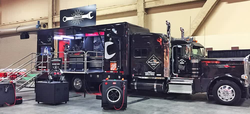 husky mobile stage trailer