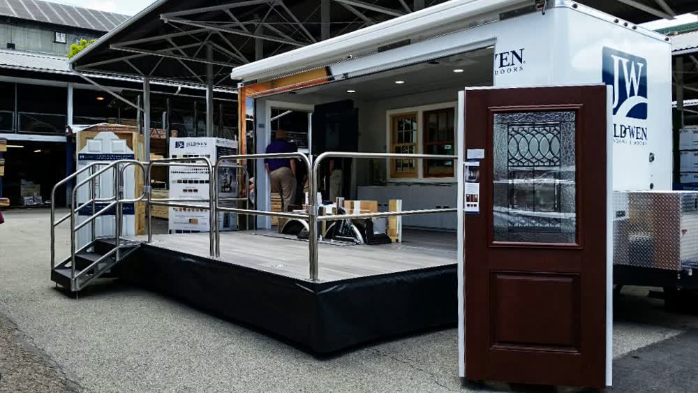 jeld wen mobile stage trailer