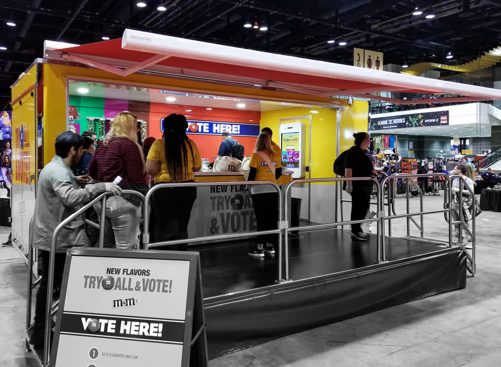 m&ms mobile stage trailer