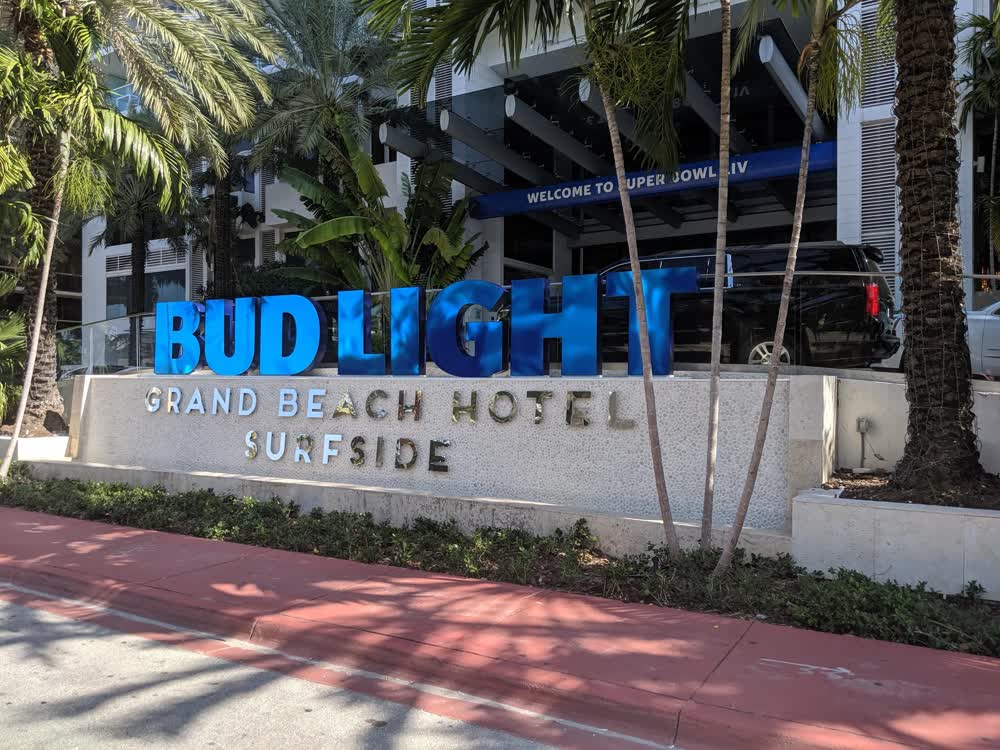bud light hotel experiential event elements