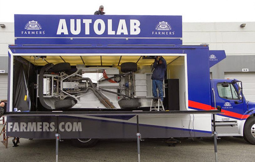 farmers insurance autolab experiential event elements