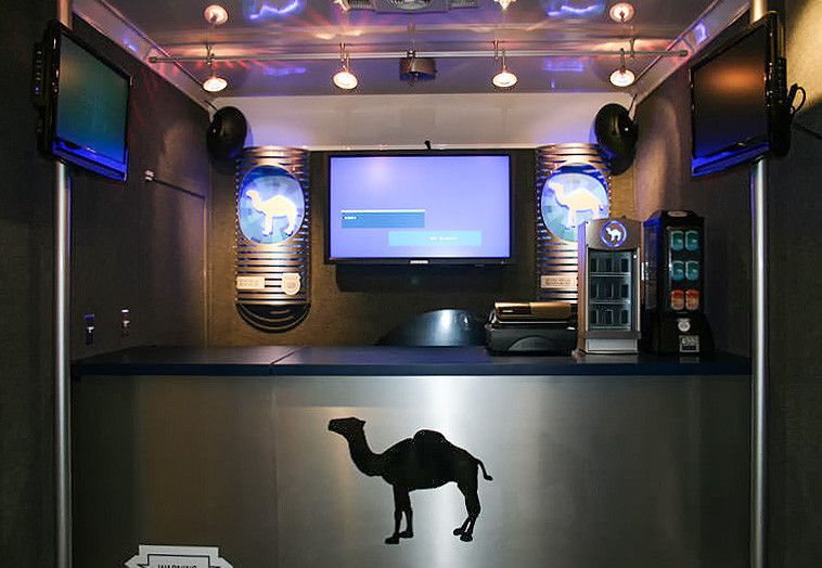 camel cigarettes interior experiential demonstration