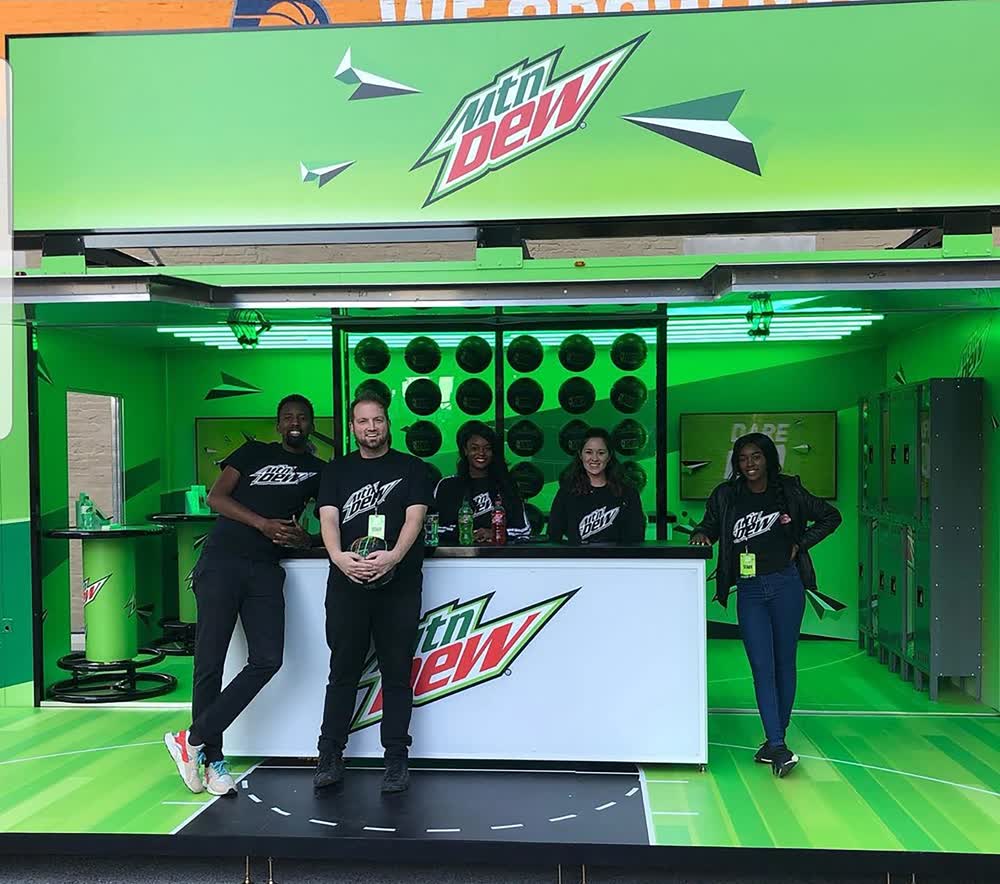 mountain dew event promotional vehicles trailers