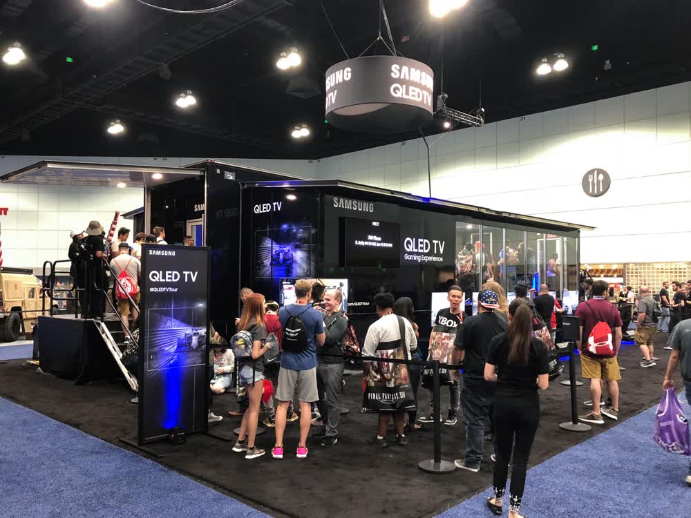 samsung qled tv event promotional vehicles trailers