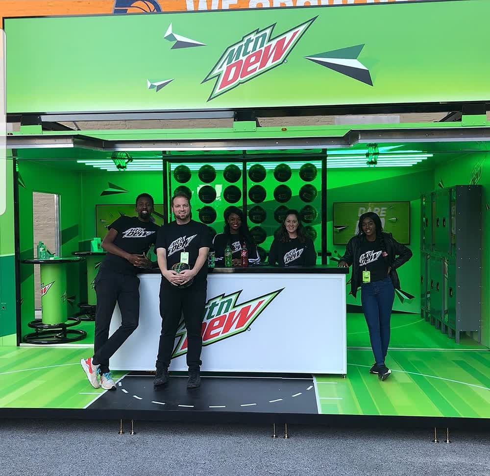 mountain dew sampling kitchen