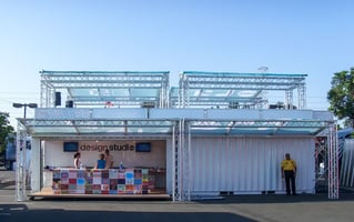 dell computers design studio shipping container conversion