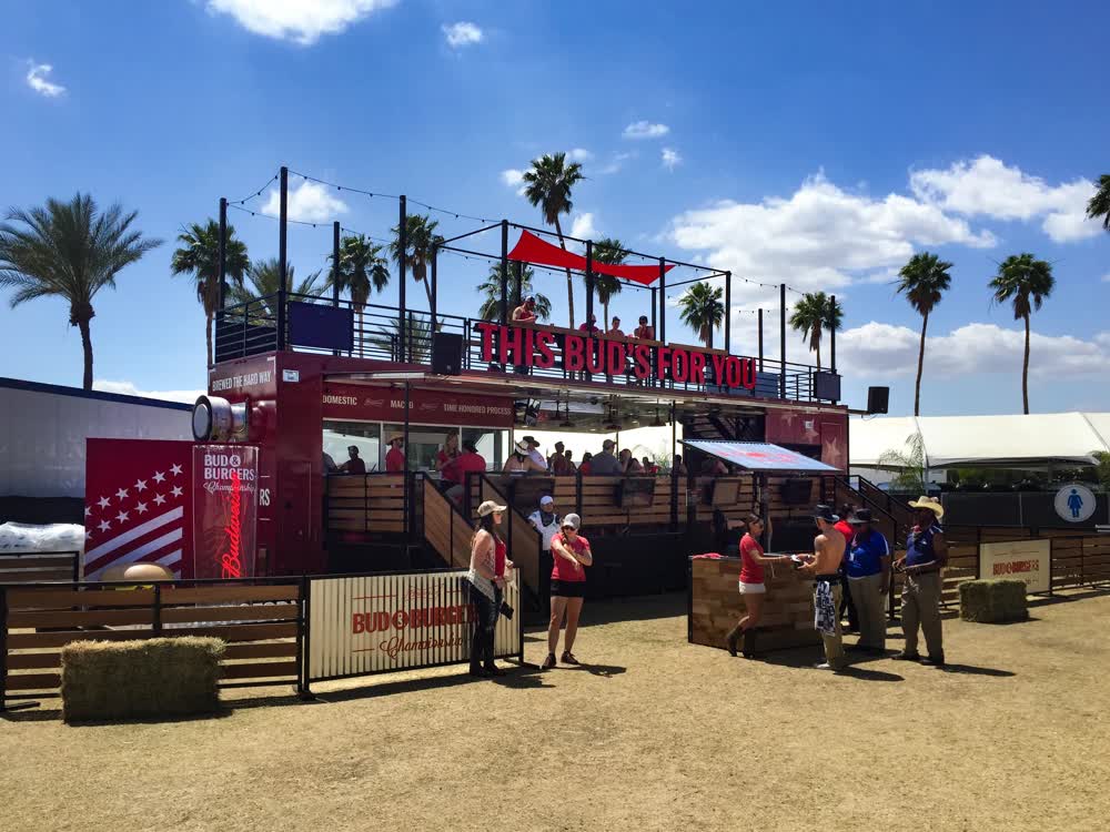 bud and burgers concession trailer