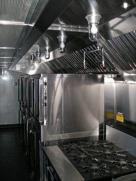 fire safe commercial mobile kitchen trailer truck