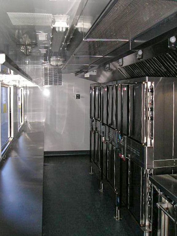 refrigerator stack commercial mobile kitchen trailer truck