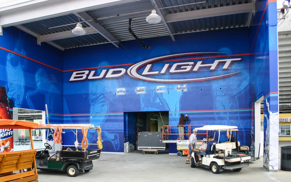 bud light building wraps